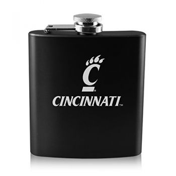 6 oz Stainless Steel Hip Flask - Cincinnati Bearcats