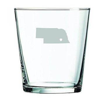 13 oz Cocktail Glass - I Heart Nebraska - I Heart Nebraska