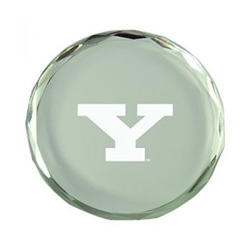 Crystal Paper Weight - Youngstown State Penguins