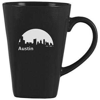 14 oz Square Ceramic Coffee Mug - Austin City Skyline