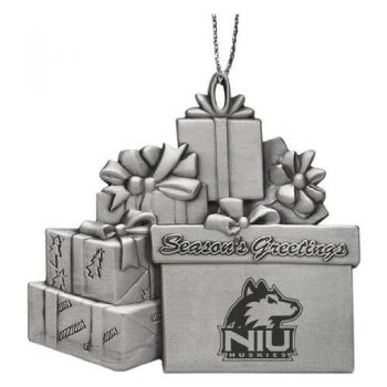 Pewter Gift Display Christmas Tree Ornament - NIU Huskies