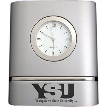 Modern Desk Clock - Youngstown State Penguins