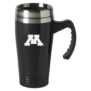 16 oz Stainless Steel Coffee Mug with handle - Minnesota Gophers