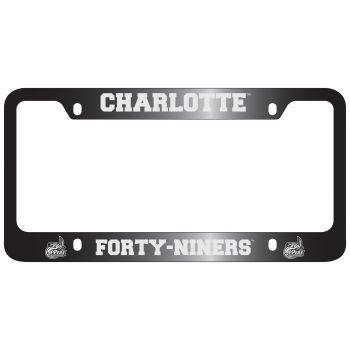 Stainless Steel License Plate Frame - UNC Charlotte 49ers