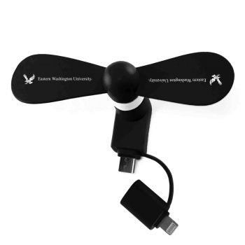Cell Phone Fan USB and Lightning Compatible - Eastern Washington Eagles