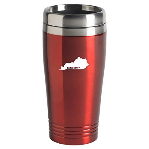 28 oz White Handled Stainless Tumbler Kentucky State - Berea